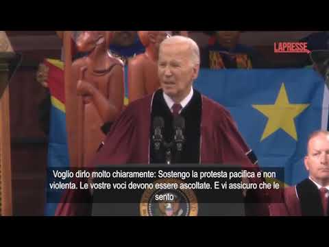 Medioriente, Biden: «Sostengo le proteste non violente su Gaza»