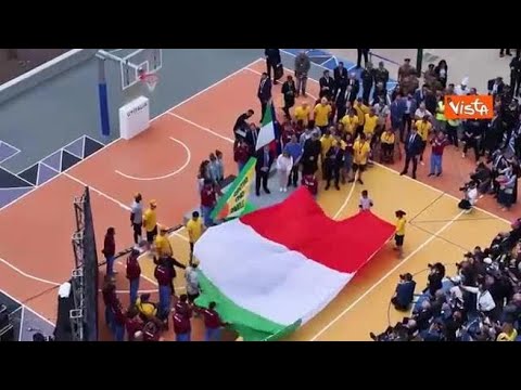 Inaugurazione centro sportivo di Caivano, ecco le immagini dall’alto