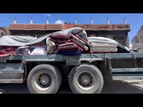 In migliaia lasciano Rafah est, l’evacuazione dopo la sospensione dei negoziati al Cairo