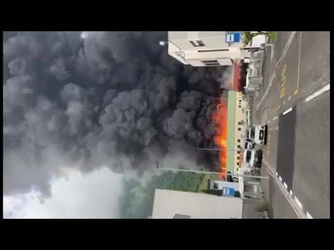 Incendio all’Alpitronic, il video delle fiamme