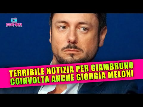 Terribile Notizia per Andrea Giambruno: Coinvolta Anche Giorgia Meloni!