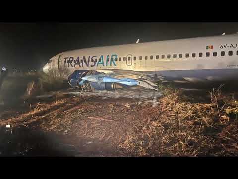 Aereo finisce fuori pista all’aeroporto di Dakar, in Senegal: il video