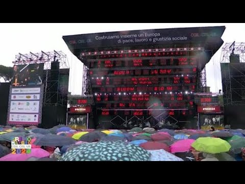 Concerto Primo Maggio, problemi tecnici per la pioggia: non parte l’esibizione dei Bloom