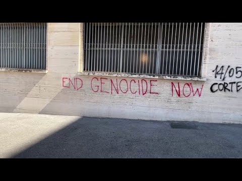Sapienza, sui muri del rettorato scritte pro Palestina e contro la rettrice Polimeni