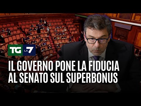 Il governo pone la fiducia al Senato sul superbonus