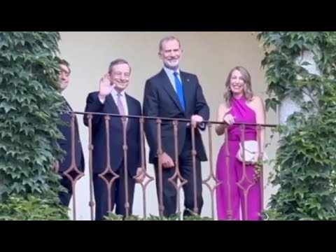 Mario Draghi e Felipe VI