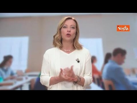 Maturità 2024, il messaggio della premier Meloni: “Voi studenti siete il futuro dell’Italia”