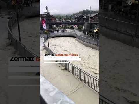 Zermatt isolata dal mondo dopo l’ondata di maltempo