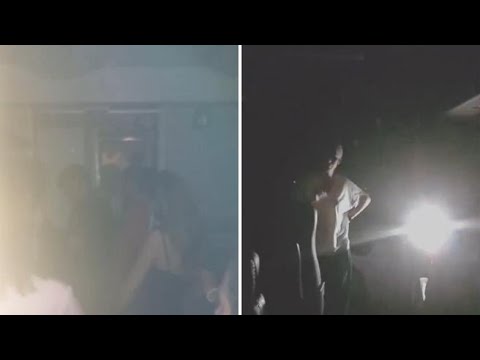 Treno bloccato da tre