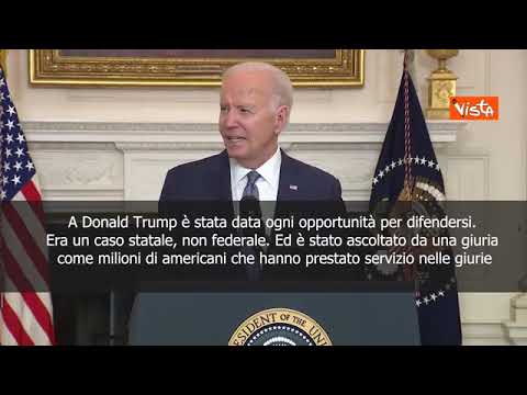 Verdetto Trump, Biden: Nessuno è al di sopra della legge