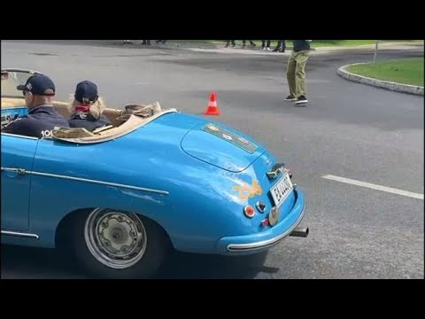 Bergamo, le auto della Mille Miglia all’Accademia della Finanza per timbratura e controllo velocità