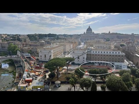 Piazza Pia, nel cantiere spuntano reperti archeologici