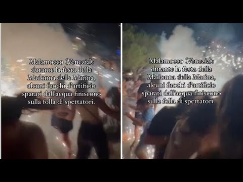 Venezia, fuochi artificiali sulla folla alla festa di Malamocco: fuggi fuggi generale e feriti lievi