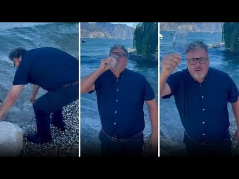 Gastroenteriti sul Garda, il sindaco di Brenzone beve acqua di lago: “E’ sicura, alla salute!”