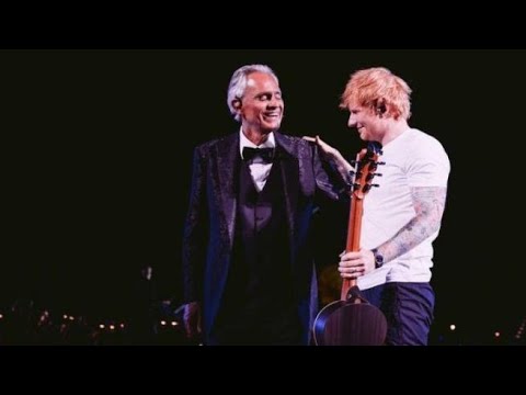 Il magico duetto Bocelli-Sheeran al Teatro del Silenzio