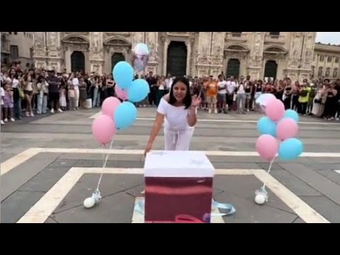 Maria Laura Chucussigua, dalla Bolivia a piazza Duomo a Milano per la festa del «Gender Reveal»