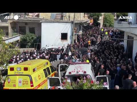 Majdal Shams, i funerali di una delle vittime