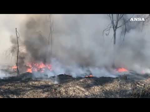 Incendio a Roma est, timori per le esalazioni: evacuate 40 persone