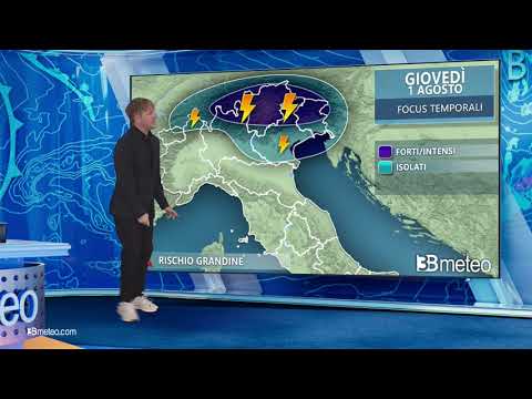 Meteo: in arrivo temporali con grandine al Nord, sempre caldo africano al Centrosud