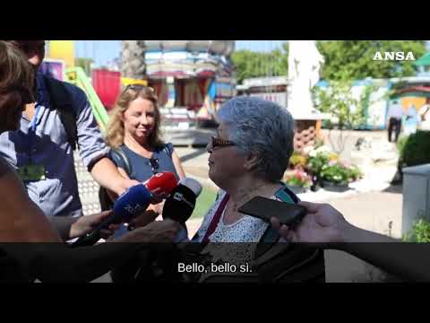 Papa Francesco a sorpresa all’Ostia Summer Park