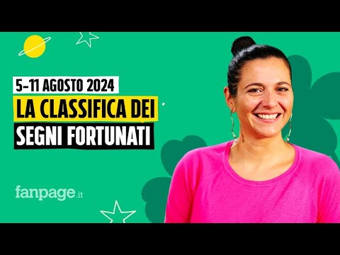 Oroscopo, la classifica dei segni più fortunati della settimana dal 5 all’11 agosto 2024
