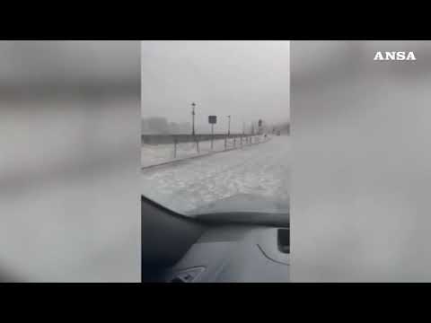 Maltempo, forte grandinata a Torino