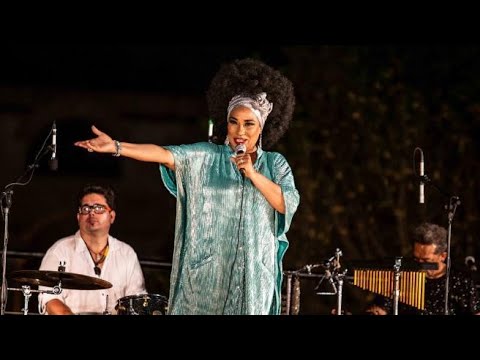 Aymèe Nuviola, la cantante e pianista cubana ieri al Parco del Celio per Jazz & Image