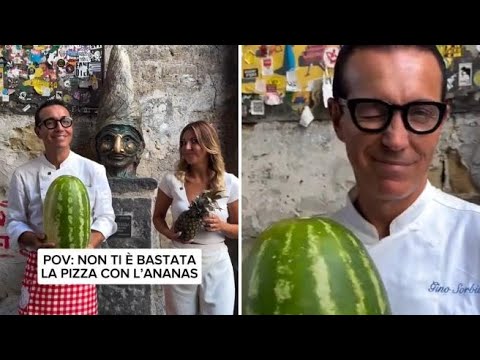 Sorbillo lancia la pizza con l’anguria