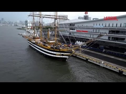Nave Amerigo Vespucci, conclusa la terza tappa a Tokyo: la cerimonia