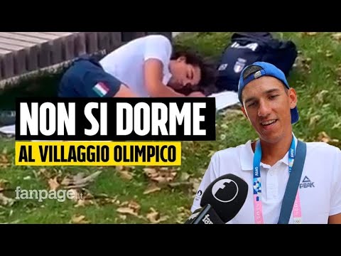 Thomas Ceccon che dorme all’aperto diventa un caso: la reazione del resto del Villaggio Olimpico