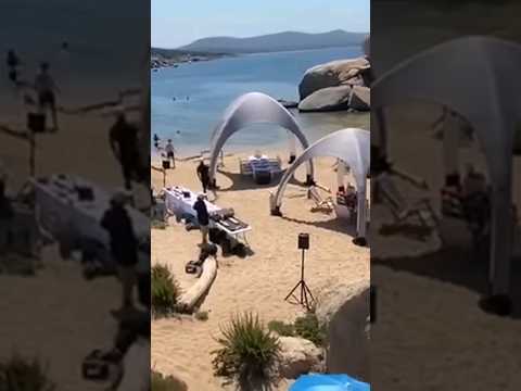 Gazebo e fornelli sulla spiaggia di Talmone prima dell’arrivo della Guardia Costiera #shorts #news