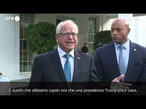 Harris sceglie come vice Tim Walz, il governatore del Minnesota