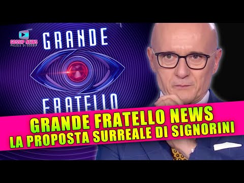 Grande Fratello News: La Proposta Surreale di Signorini!