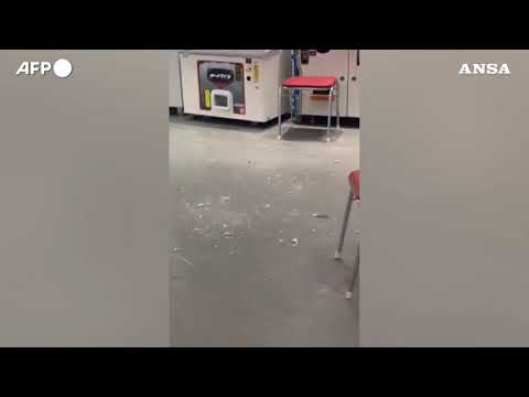 Giappone, terremoto di magnitudo 7.1: le immagini all’interno di una radio locale