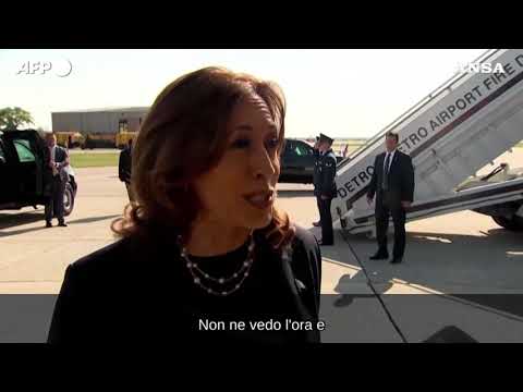 Usa, Harris: “Lieta che Trump abbia accettato il dibattito a settembre, non vedo l’ora”
