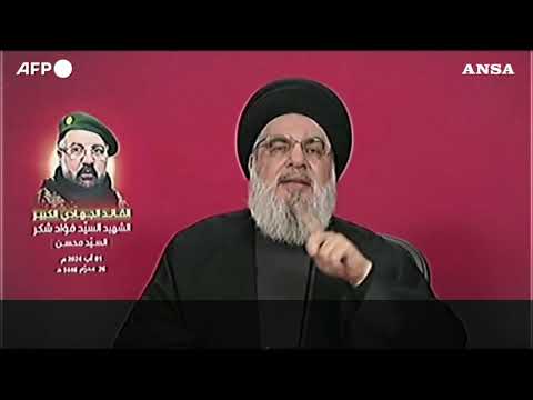 Nasrallah:  “Israele si aspetti risposta inevitabile ad assassinio Shukr”
