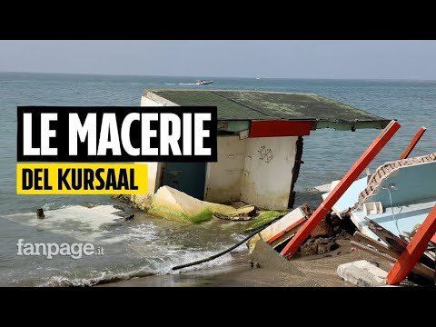 Ostia, le macerie dello stabilimento Kursaal sono in mare: “Danno ambientale, vanno rimosse subito”