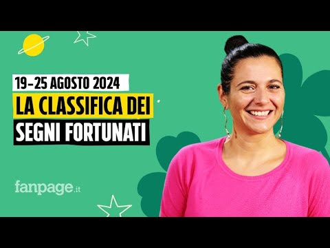 Oroscopo, la classifica dei segni più fortunati della settimana dal 19 al 25 agosto 2024