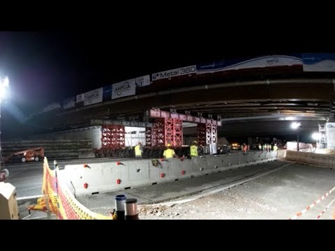 Autostrada A4 Bergamo: una notte di lavori per il nuovo ponte di Dalmine