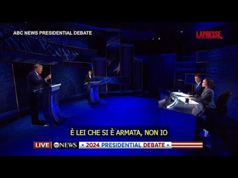 Harris attacca Trump durante il dibattito: «Vuole eliminare la Costituzione se eletto, va…