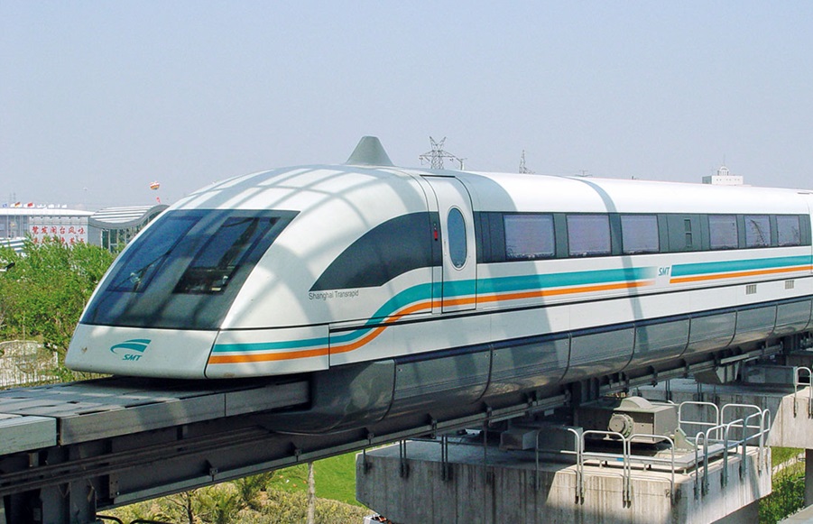 L’avveniristico treno a levitazione magnetica