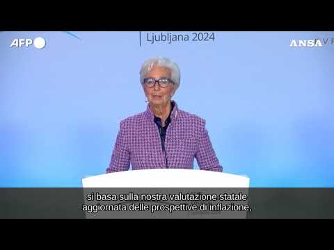 La Bce taglia di 0,25 punti, tasso sui depositi al 3,25%