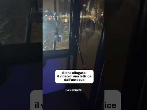 Maltempo a Siena: il video di una lettrice dall’autobus