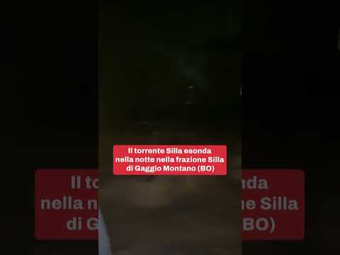 Il torrente Silla esonda durante la notte