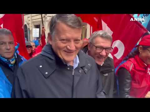 Roma, Cgil e Uil in piazza per la manifestazione “Salario, salute, diritti e occupazione”