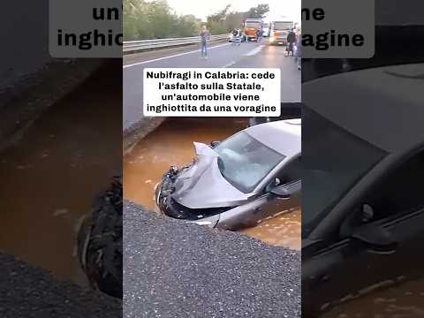 Nubifragi e forti piogge si sono abbattute sulle province di Catanzaro e Reggio Calabria