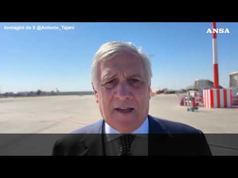Tajani arrivato a Tel Aviv: “Qui per una missione di pace”