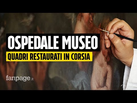 Dentro l’ospedale Cardarelli di Napoli c’è un cantiere in cui si restaurano quadri del Seicento