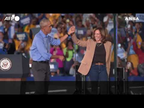 Usa2024, Springsteen sul palco di Atlanta per sostenere Kamala Harris