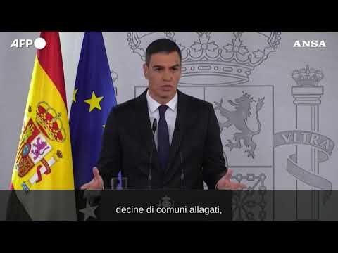 Maltempo Spagna, Sanchez: “La peggiore alluvioni di questo secolo”